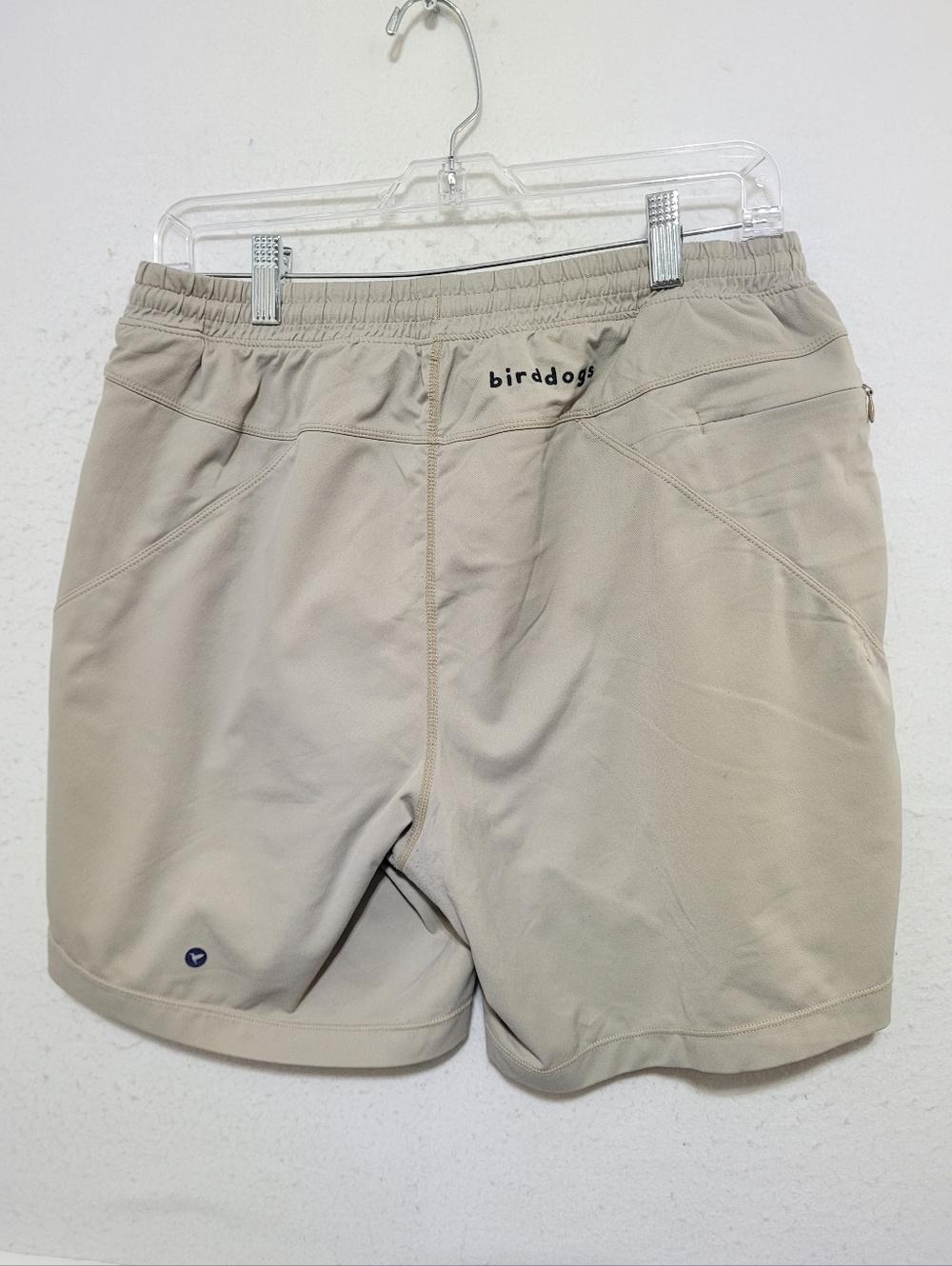 BIRDDOGS ATHLETIC MEN'S LINED SHORTS SIZE XL BEIGE